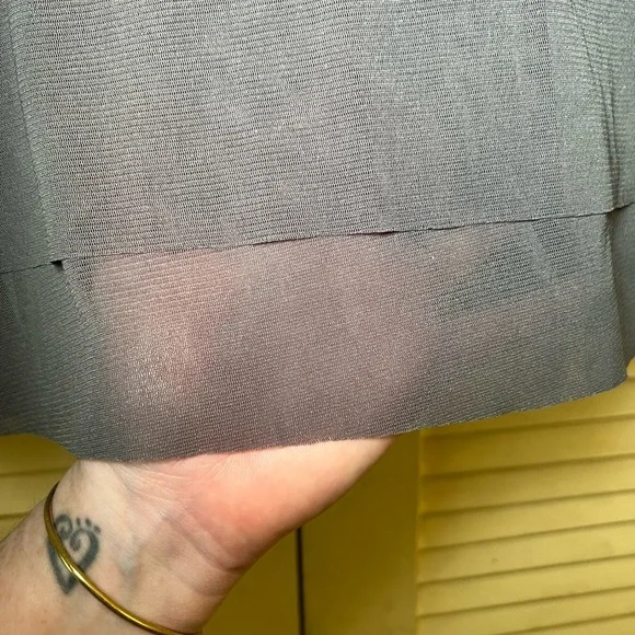 Babette San Francisco Y2K Mesh Sheer Top Shirt 3/4 Sleeve, size large Fairycore - Picture 10 of 15